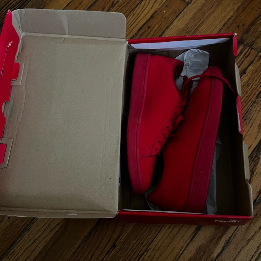 Puma red shoes